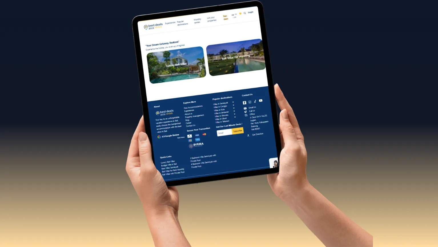 Best Deals Asia Rental — Holiday Accommodation Rental Platform screenshot